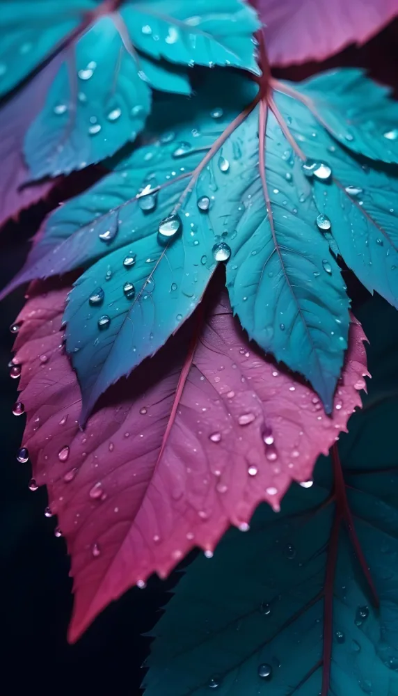 Close Up Of Vibrant Leaves