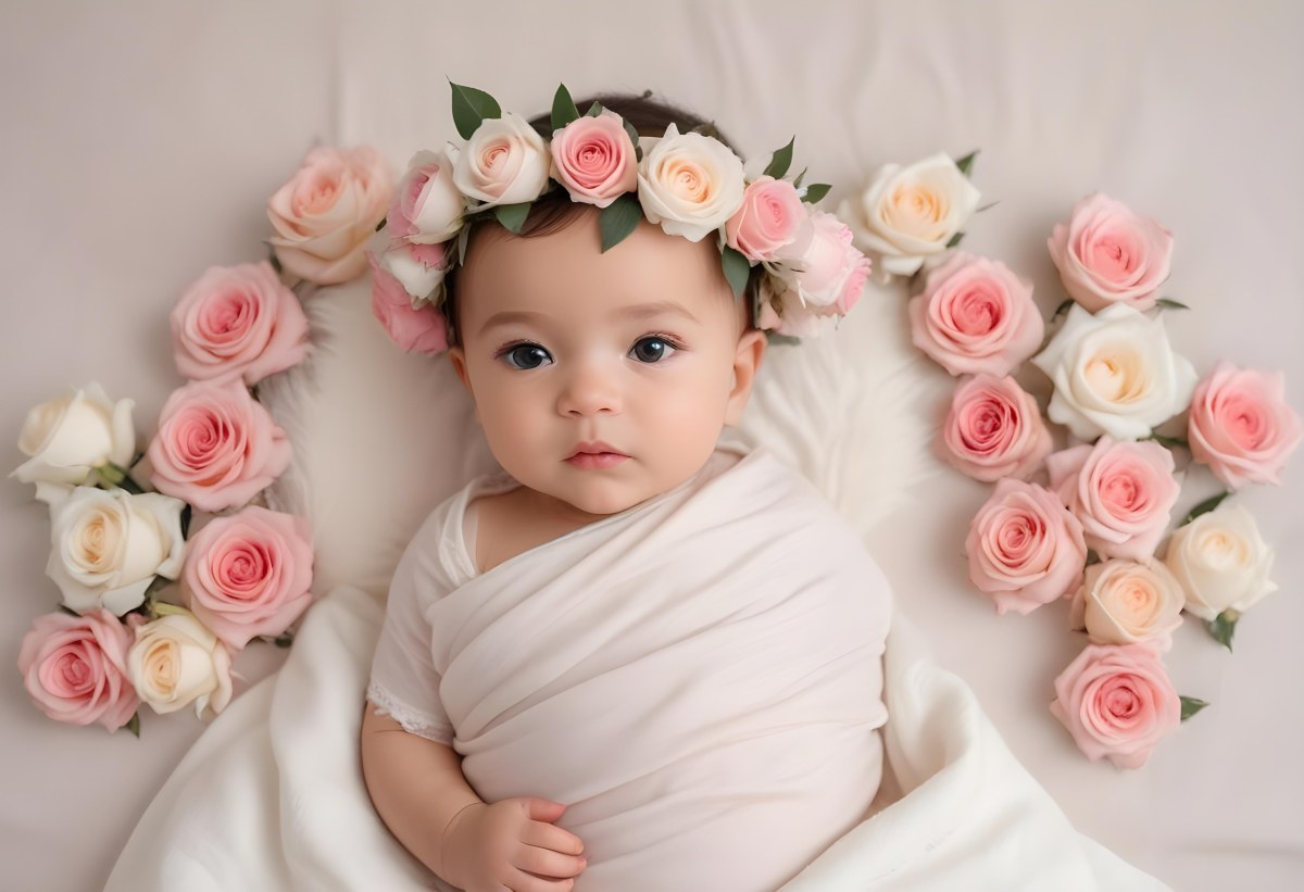 Oil Painting Baby Girl