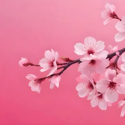 Digital Painting Cherry Blossom Branch