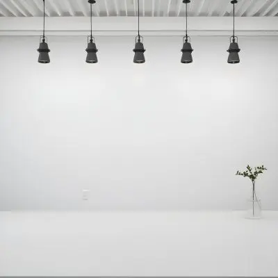 A Minimalist White Room